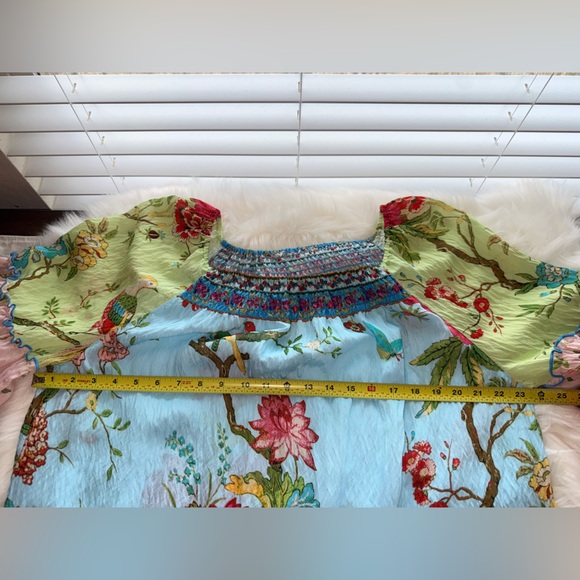 NWT John Mark Enchanted Garden Boho Peasant Top XL - Picture 8 of 11